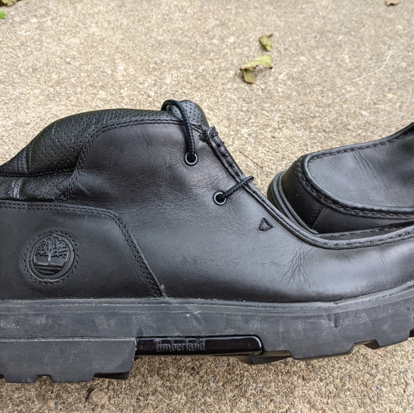 Men\'s Timberland Black Leather Chukka Boots Size 9